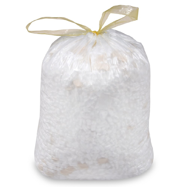 Mülleimerbeutel Mülltüten | HDPE | weiß | Zugband | 30 L | 500x600 mm | Gr. M (20 Stück)